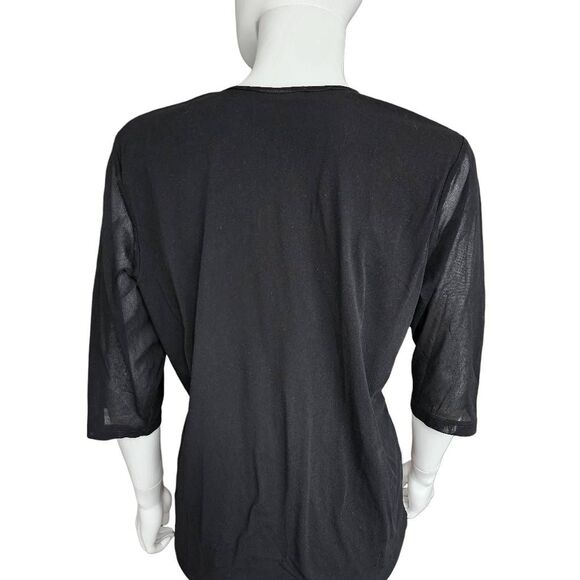 y2k vintage allover print mesh top - Picture 6 of 7